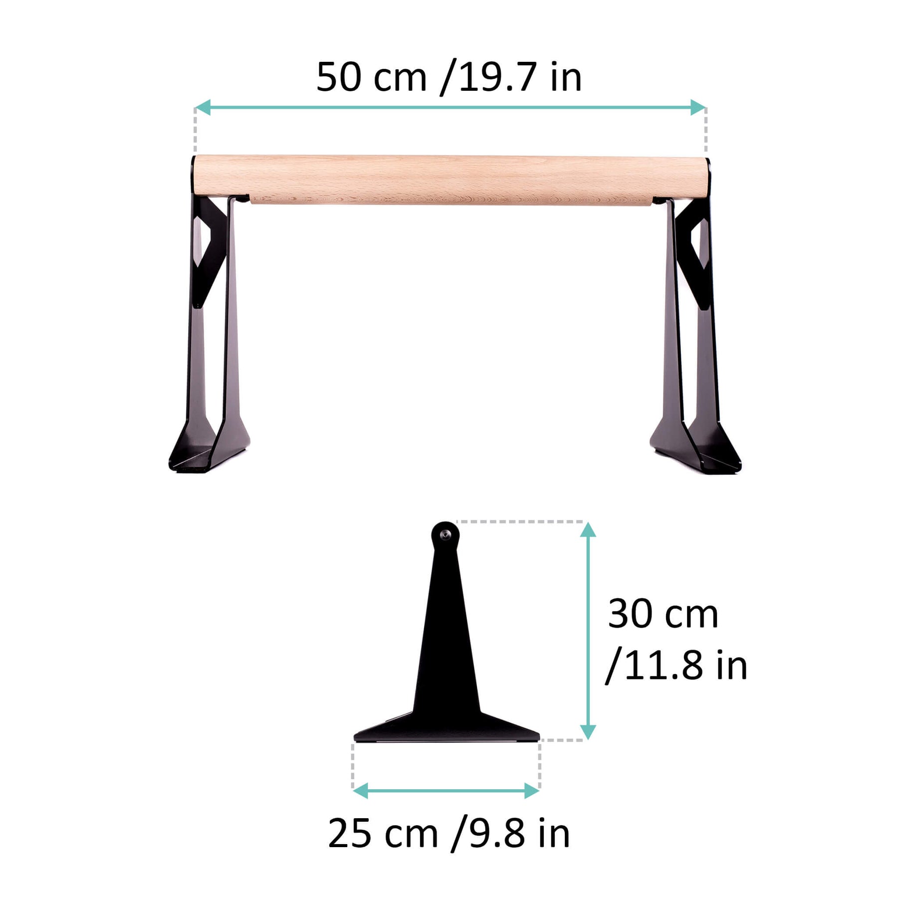 Paralelas Madera De Alta Calidad Con Mango Ergonómico De Madera y Base De Metal, Diseño Bajo o Mediano,