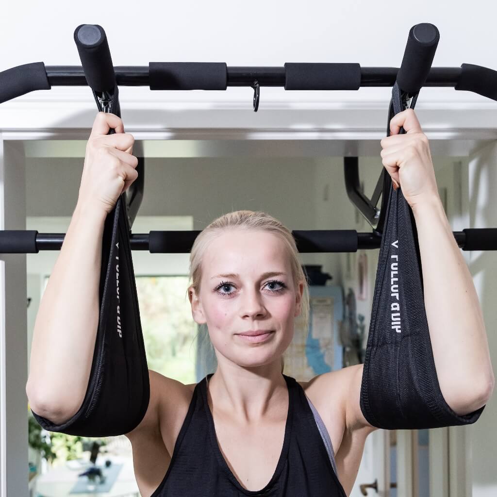 Paquete de Barras de Dominadas: Barra de Dominadas + Juego de 4 Correas de Dominadas + Correas de Abdominales