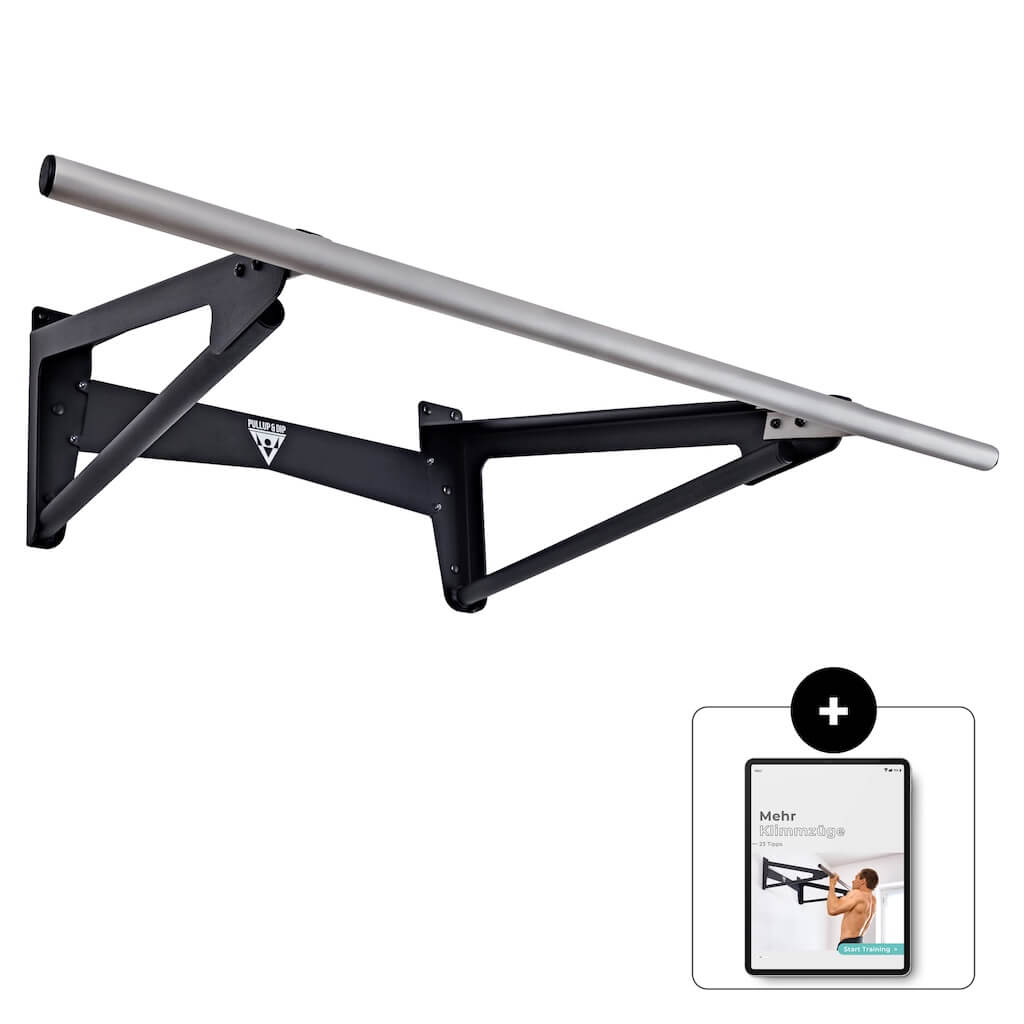 Muscle-Up Bar, Barra de Dominadas con Espacio Extra en la Pared