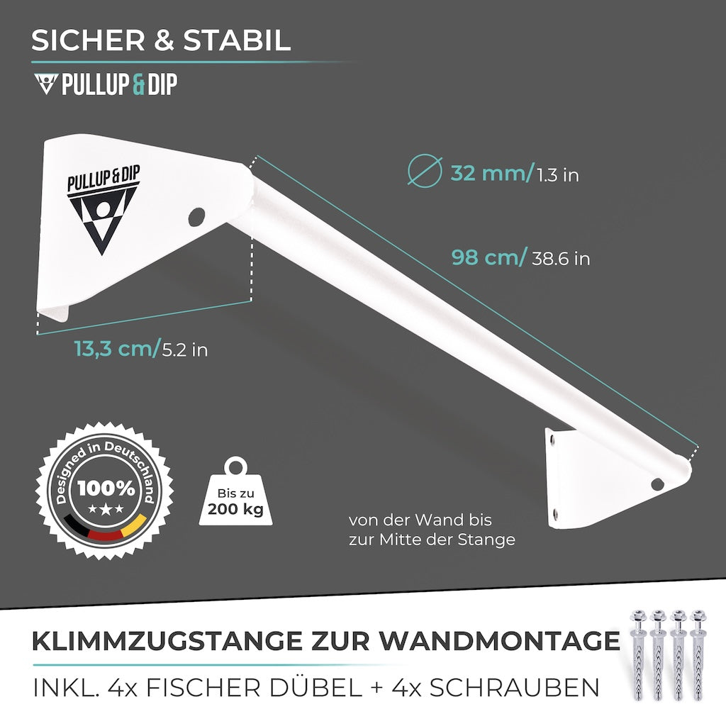 Juego de barra de tracción para montaje en pared sobre el marco de la puerta
