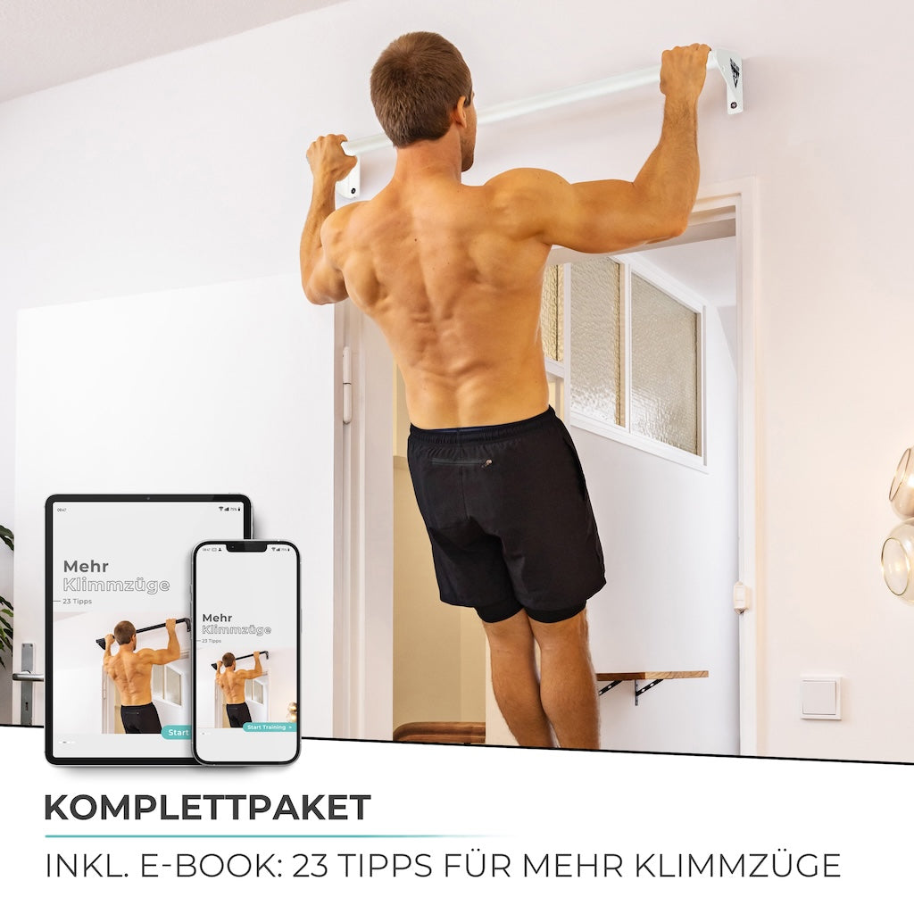 Juego de barra de tracción para montaje en pared sobre el marco de la puerta