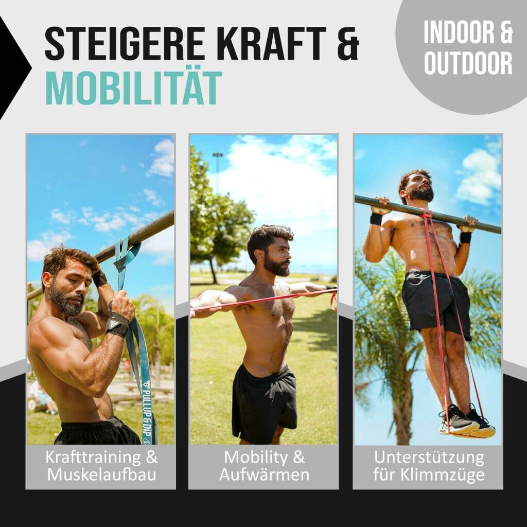 Paquete de Barras de Dominadas: Barra de Dominadas + Juego de 4 Correas de Dominadas + Correas de Abdominales