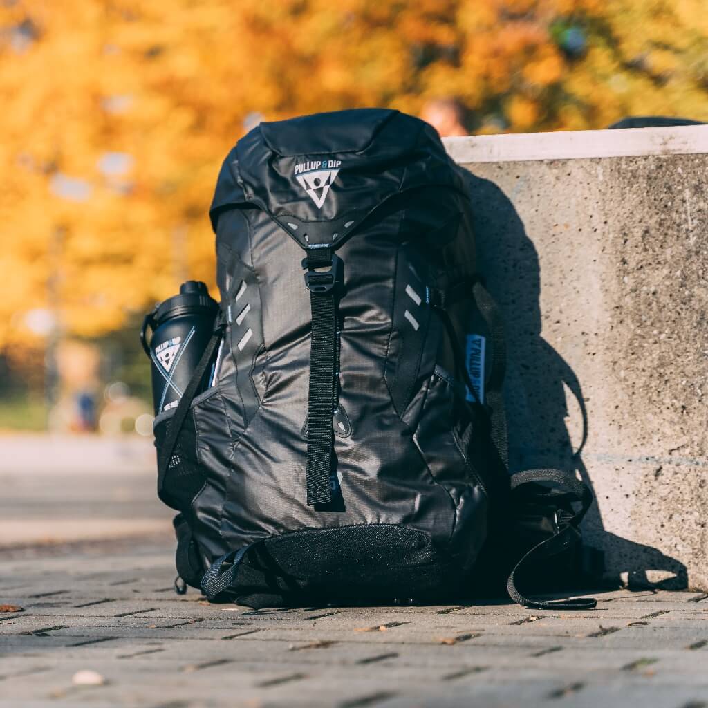 Mochila deportiva 35L para la barra de dominadas Pullup & Dip, accesorios y actividades al aire libre.