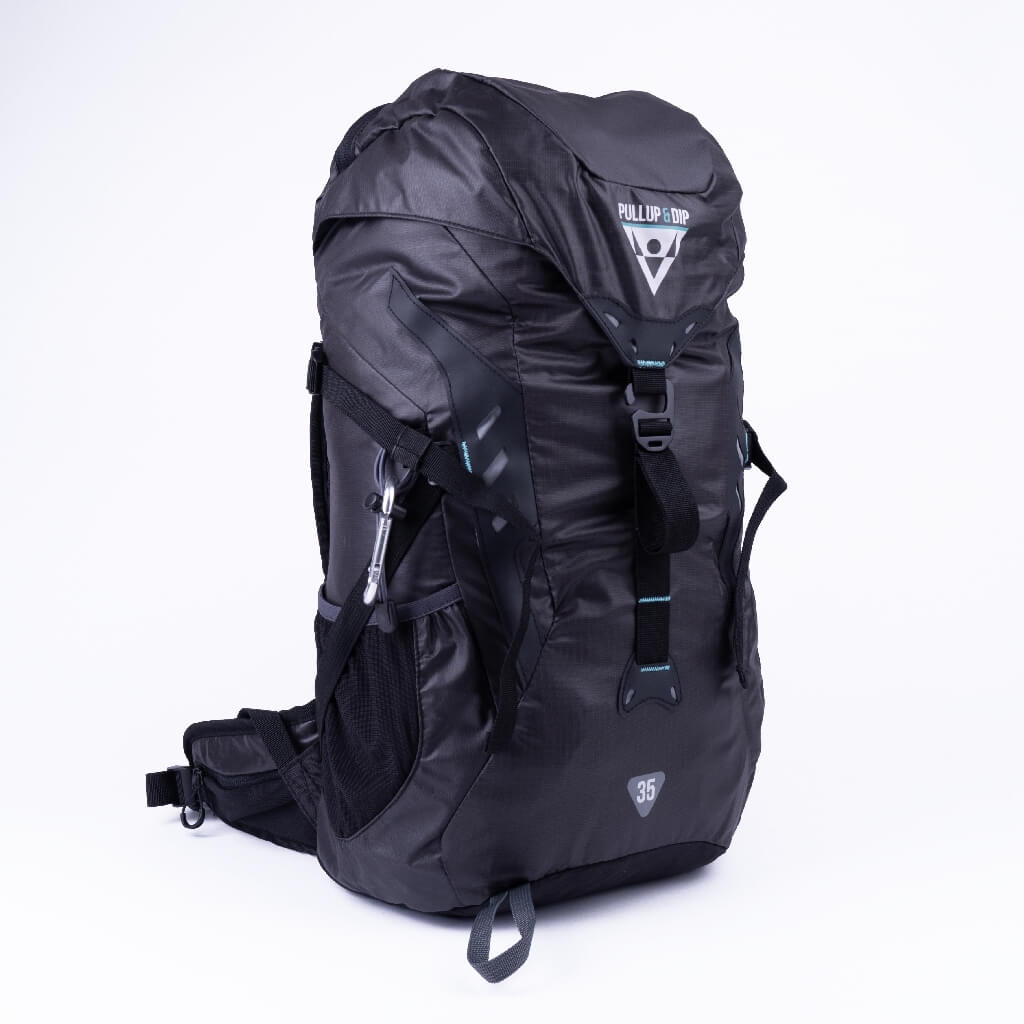 Mochila deportiva 35L para la barra de dominadas Pullup & Dip, accesorios y actividades al aire libre.