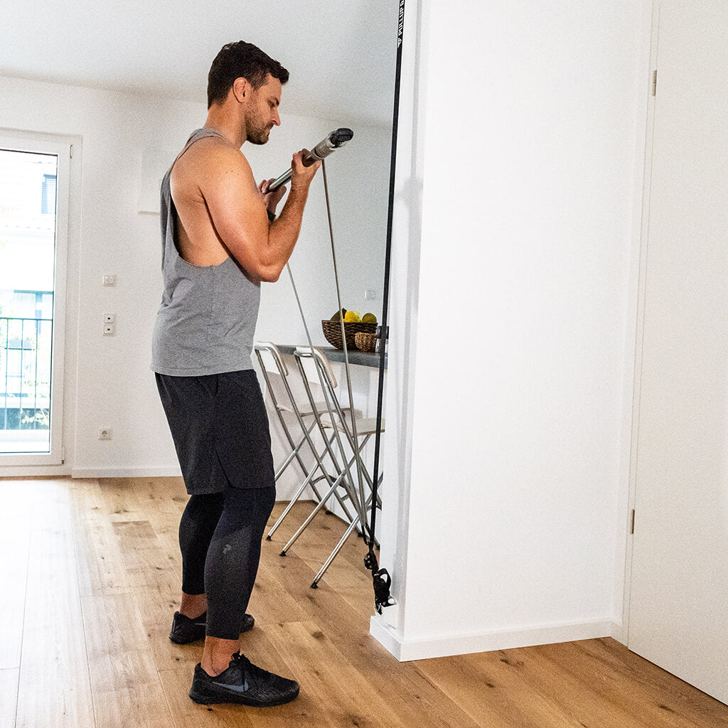 Barra Pilates fitness para combinar con bandas de resistencia y entrenador de eslingas FREESIXD, 3 partes