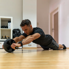 Rueda Abdominal con Rodilleras Antideslizantes para el Entrenamiento de los Músculos Abdominales.