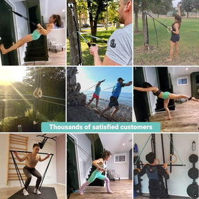 Entrenador de eslingas FREESIXD con bandas de resistencia, dispositivo de entrenamiento de cuerpo completo
