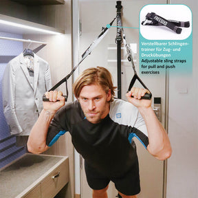 Entrenador de eslingas FREESIXD con bandas de resistencia, dispositivo de entrenamiento de cuerpo completo