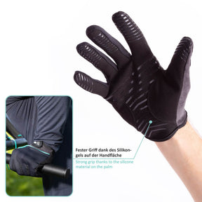 Guantes Fitness de Dedo Completo con Gel de Silicona Antideslizante para Entrenamiento, Carreras, Ciclismo, Senderismo