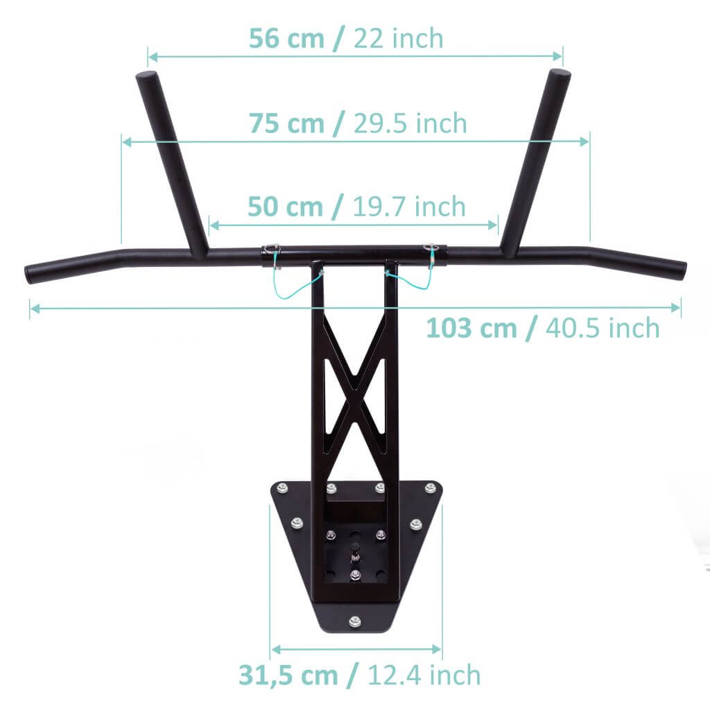 [Producto de segunda]  Barra de Dominadas y Dip Portátil Para Interiores y Exteriores