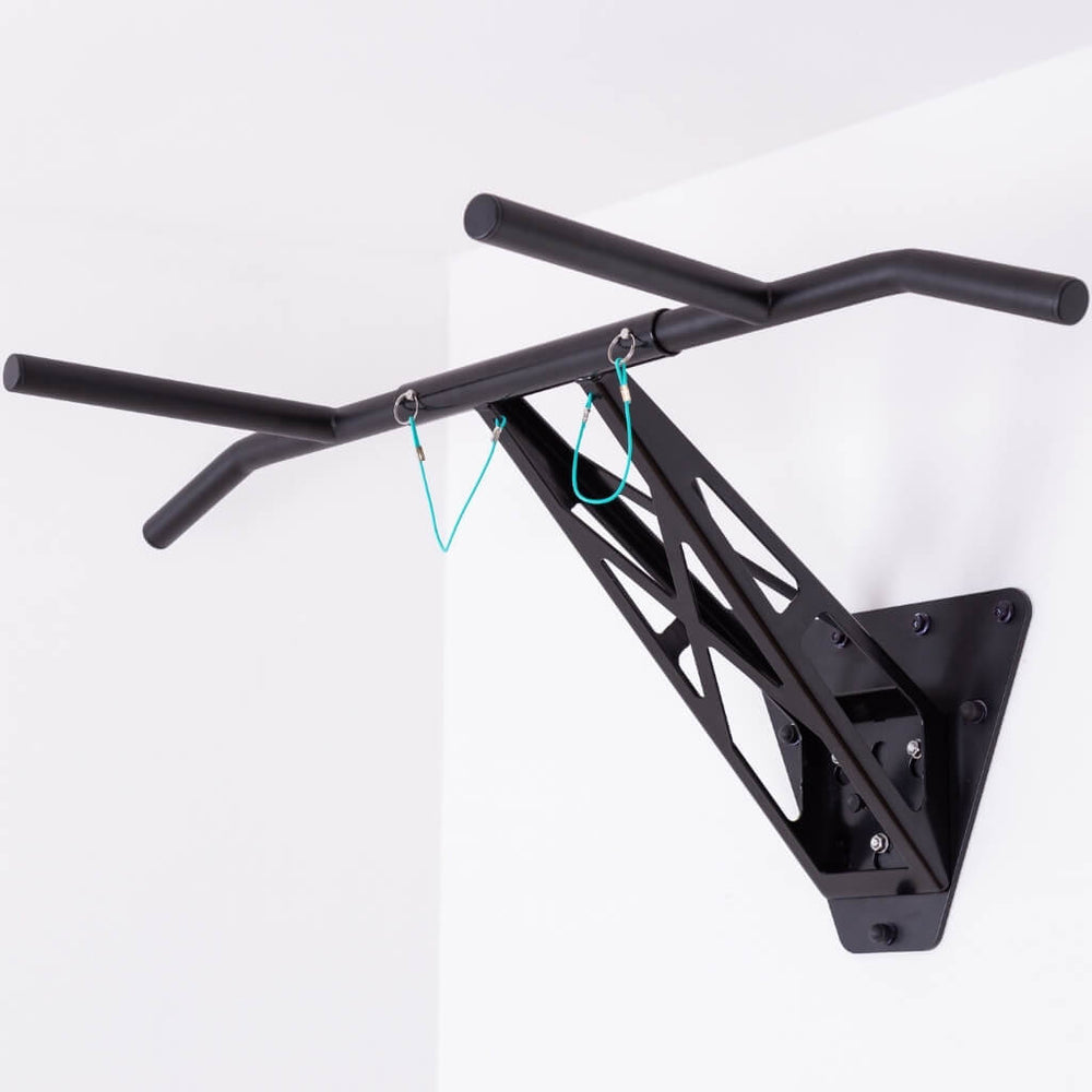 Barre De Traction Multi-Grip Lite - 40" Pour Porte, Métal, 300 Lbs, Chrome/noir