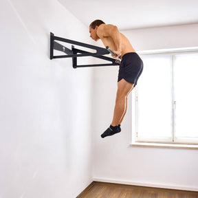 Muscle-Up Bar, Barra de Dominadas con Espacio Extra en la Pared