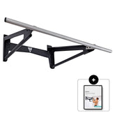 Muscle-Up Bar, Barra de Dominadas con Espacio Extra en la Pared
