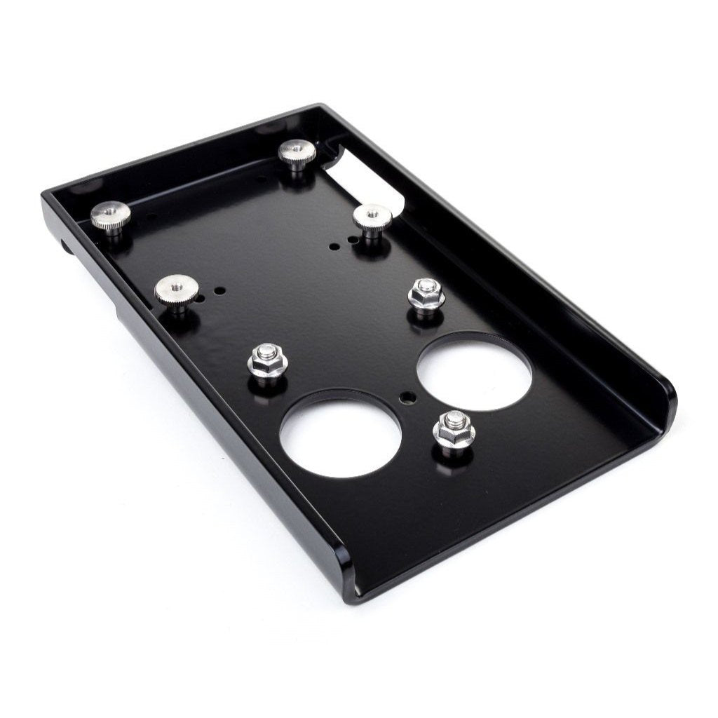 Adaptador para exteriores para fijación de Barra de dominadas y dip, version acero negro