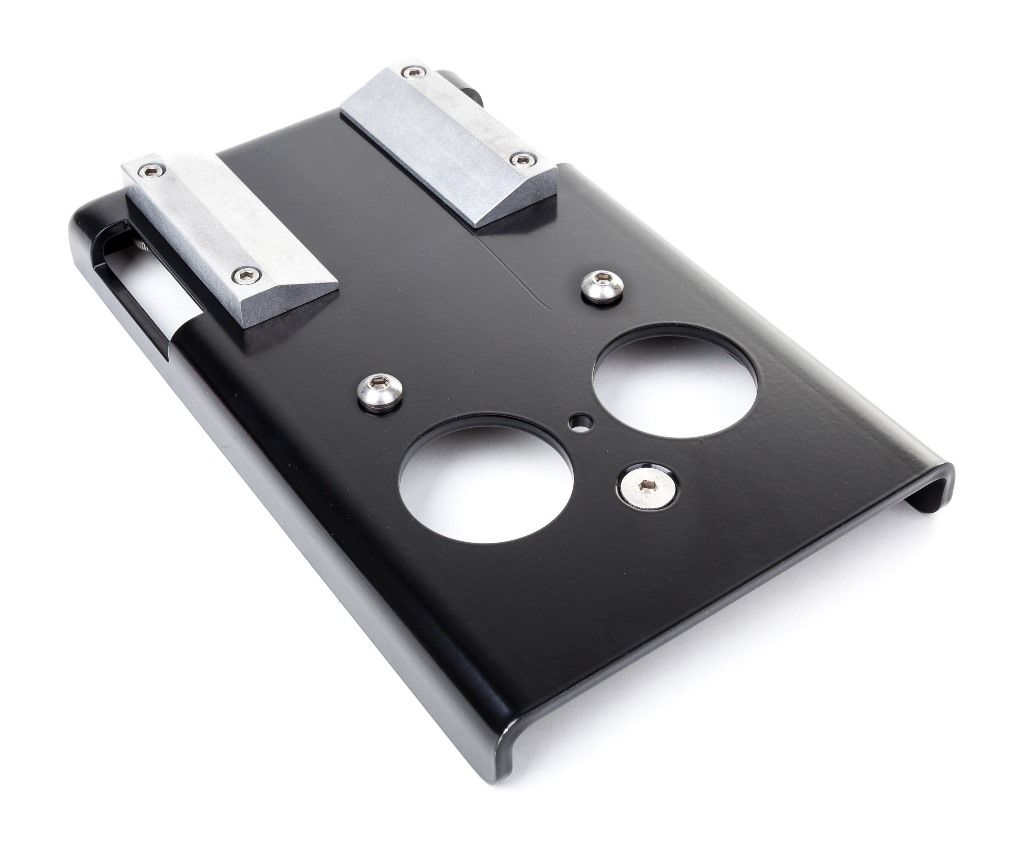 Adaptador para exteriores para fijación de Barra de dominadas y dip, version acero negro