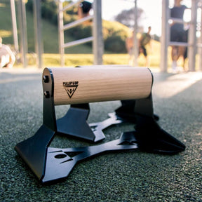 [Mercancías de segunda opción]  Soporte Para Flexiones De Madera Con Empuñadura Ergonómica