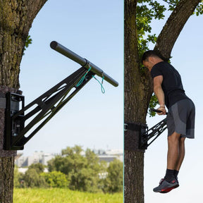 Barra de Muscle-Up et Dominadas Recta Para Dominadas et Muscle-Ups, Acero Inoxidable