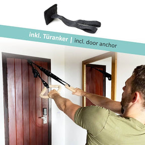 Juego de anillas de calistenia "TRINGS" con correas, anclaje para puerta y bolsa de transporte