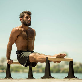 [Mercancías de segunda opción]  Paralelas Madera Con Mango Ergonómico De Madera, Diseño Bajo o Mediano,