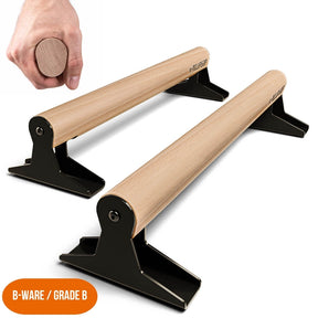 [Mercancías de segunda opción]  Paralelas Madera Con Mango Ergonómico De Madera, Diseño Bajo o Mediano,