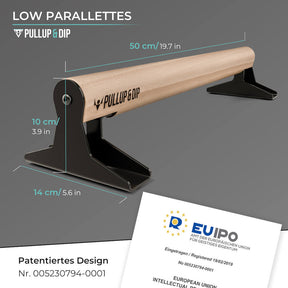 [Mercancías de segunda opción]  Paralelas Madera Con Mango Ergonómico De Madera, Diseño Bajo o Mediano,
