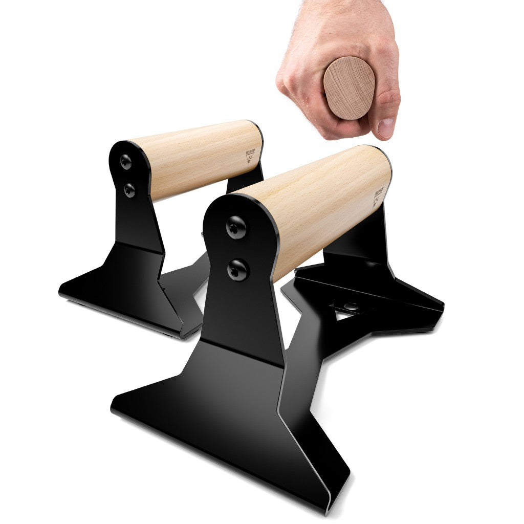 2x Parallettes De Madera Maciza Para Viajes, Soportes De | Cuotas Sin Interés